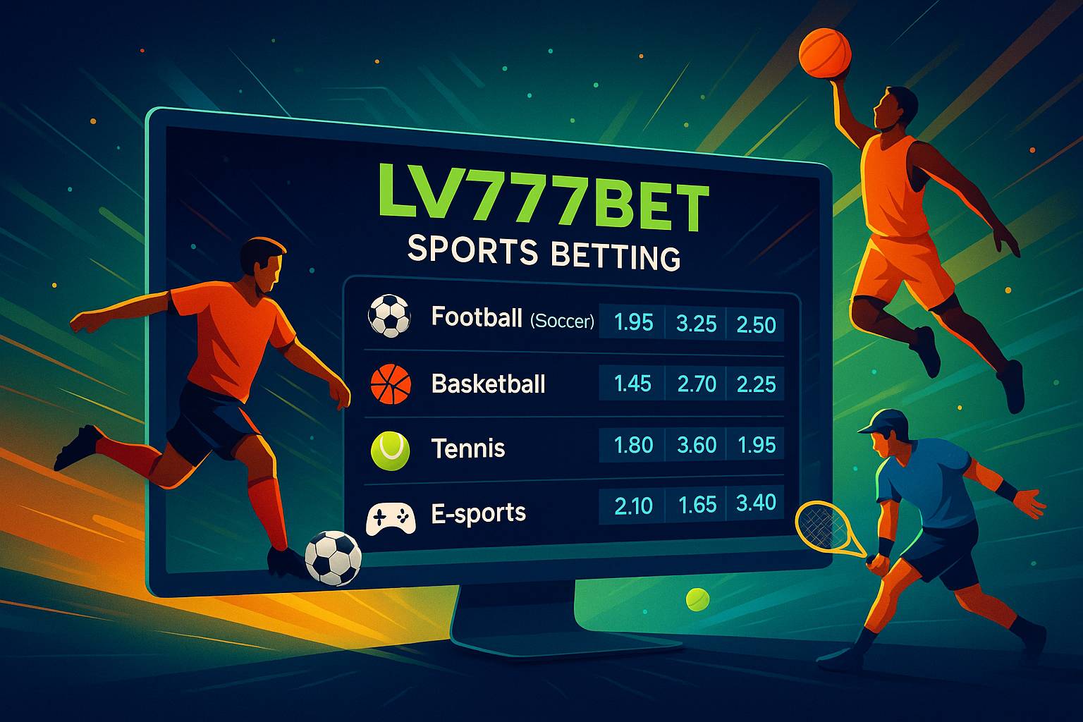 Aposte em apostas esportivas no cassino online LV777BET